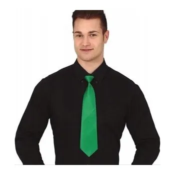 Kravata ZELENÁ HLADKÁ KRAVATA DEN SVATÉHO PATRIKA
