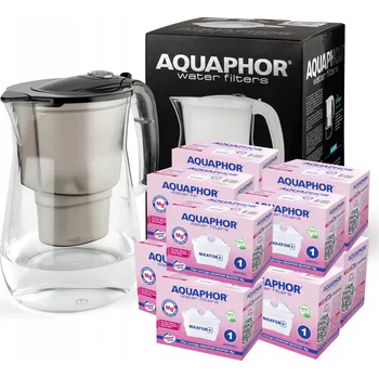 Filtrace vody Sada filtrační konvice Aquaphor Onyx 4,2 l černá + 10 náplní Maxfor mg+