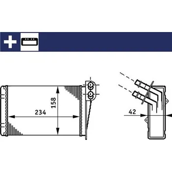 Výměník tepla Výměník tepla, vnitřní vytápění, AH 73 000S
