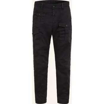 Pánské kalhoty dsquared2 Pánské Cargo Kalhoty Sexy Cargo Fit, černá, 52