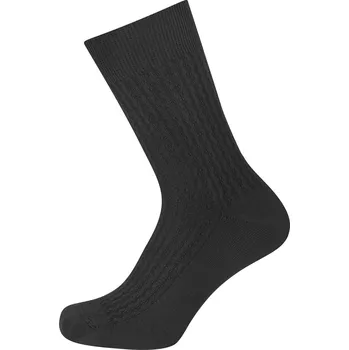 Dámské ponožky KNITVA Dámské bavlněné ponožky se vzorkem - velikost 37 černá 38