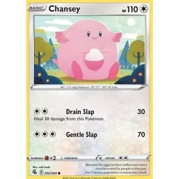 Volný čas Pokémon FST 202/264 Chansey - Fusion Strike Stav: Near Mint, Verze: NORMAL