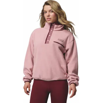 Dámská mikina Columbia Helvetia™ II Cropped Half Snap Fleece W 2092231659 - eraser pink/fig rich wine S