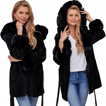 Dámský kabát MĚKOUČKÝ ALPACA KABÁT S KOŽÍŠKEM, ALPACA KABÁT S PÁSKEM 22097