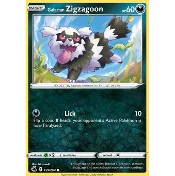 Volný čas Pokémon FST 159/264 Galarian Zigzagoon - Fusion Strike Stav: Near Mint, Verze: NORMAL