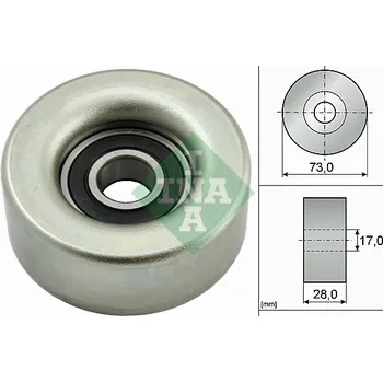 Vratna/vodici kladka, klinovy zebrovy remen, 532 0783 10