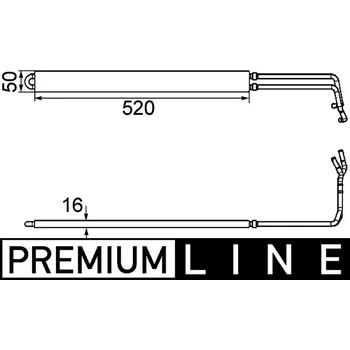 Chladič motoru Chladič oleje, řízení, CLC 103 000P