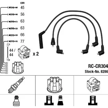 Zapalovací kabel Sada kabelů pro zapalování, 8286