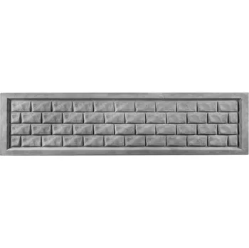 Plot Betonový plot imitující kamennou dlažbu, deska 200*50*4 cm Antracit