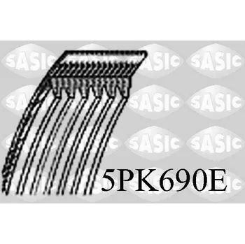 ozubený klínový řemen, 5PK690E