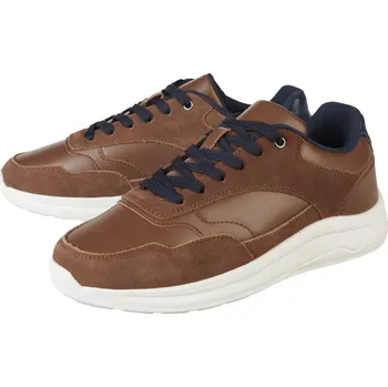 Pracovní obuv esmara® Pánská kožená volnočasová obuv (hnědá, 43)