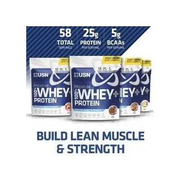 Protein USN 100% PREMIUM WHEY BAG 2000g čokoláda