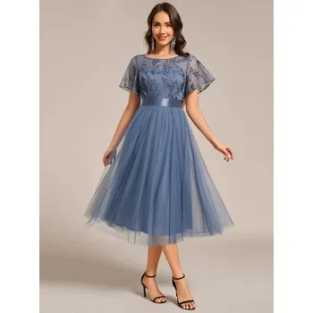 Dámské šaty Ever Pretty modré šaty 2293 Velikost: XL / 42 / 10 / 14