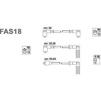 Zapalovací kabel Sada kabelů pro zapalování, FAS18