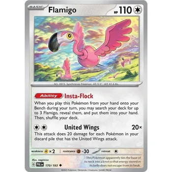 Karetní hra Flamigo 170/193 - Paldea Evolved Typ karty: Reverse Holo