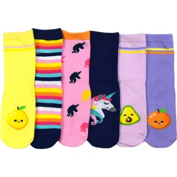 Dámské ponožky Balení 6 ponožky dívčích ponožky s jednorožcem z ABS 17/19 K13