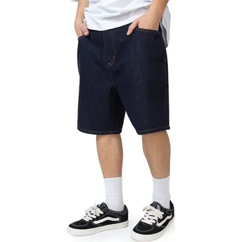 Pánské kraťasy Kraťasy Mercur Loose Raw Denim Dark Blue - XS