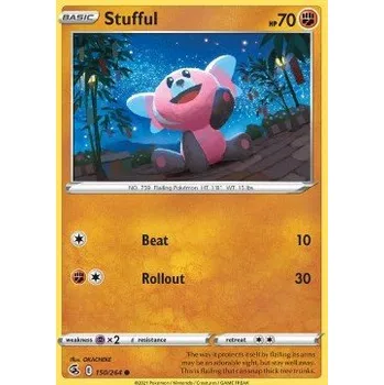 Volný čas Pokémon FST 150/264 Stufful - Fusion Strike Stav: Near Mint, Verze: NORMAL
