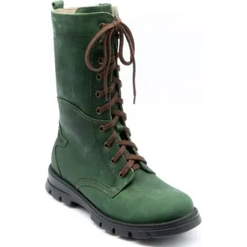 Dámské kozačky LESTA kožené kozačky 8010-6096 zelená Velikost: 39