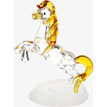 Skleněná figurka Kůň - čínský zodiak z českého křišťálu Preciosa