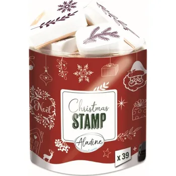 Dětské razítko Aladine Razítka Aladine Creative Stamp, 39 ks - Veselé Vánoce
