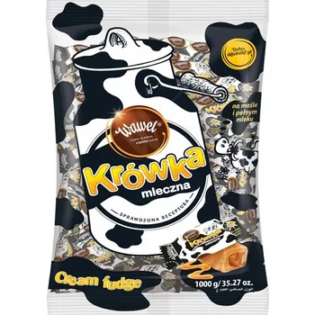 Bonbon Mléčné čokoládové bonbóny s náplní Wawel Bonbóny Krówki 1000 g