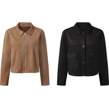 esmara® Dámská velurová bunda