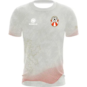 cyklistický dres Hráčský dres NIDELO Player shirt L/S Flers sublimation 01 modrá Velikost: 128