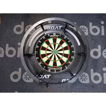Terč na šipky Goat set TRIPLE - terč Proscore + okruží Black 002 + Saturn 5/6