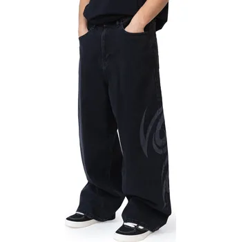 Pánské džíny Kalhoty Mercur Loose Tribal Black - XL