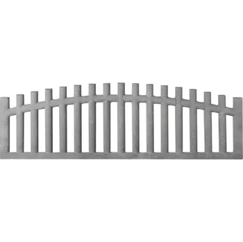 Plot Betonový plot klasický s obloukovým designem, deska 200*50*4 cm Antracit