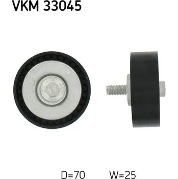 Vratna/vodici kladka, klinovy zebrovy remen, VKM 33045