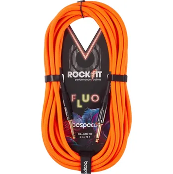 Audio kabel Bespeco ROCKIT FLUO Orange 6 m