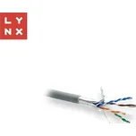 LYNX FTP kabel, Cat6, LSZH, celoměděný, vnitřní, šedý, cívka 305m