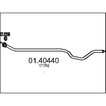 Výfuková trubka Výfuková trubka, 01.40440