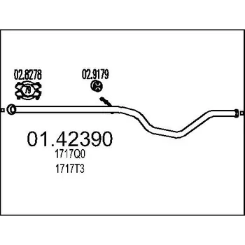 Výfuková trubka Výfuková trubka, 01.42390