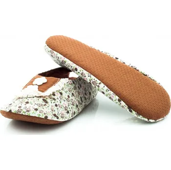 Dívčí obuv Domácí balerínky, papuče pro děti s otevřenou patou na jaro/léto, vel. 27/28