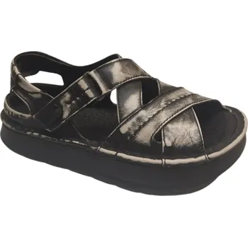 Dámské sandále LESTA Sandály 2603-4-1 šedá stíraná Velikost: 42