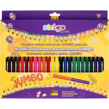 Výtvárné potřeby JUMBO PASTELKY 24 KS STRIGO