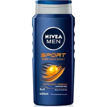 Koupelová kosmetika Nivea Men Sprchový Gel 3v1 400ml Sport 24H Fresh Effect