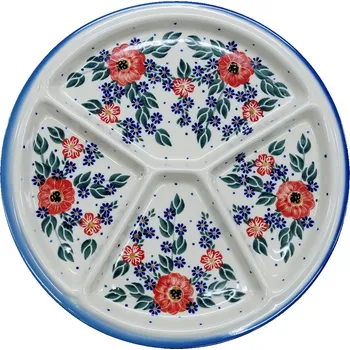 Talíř Keramický dělený talíř Keramika Bolesławiec