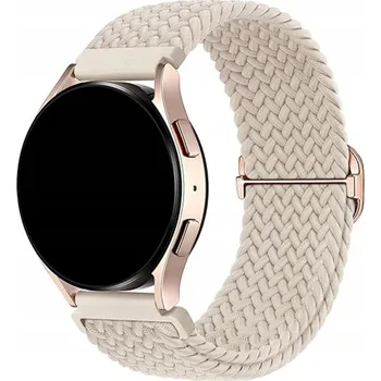 Řemínek na hodinky Řemínek 18mm pro Garmin Venu 2S 3S Vivoactive 4S Forerunner, pružný, béžový