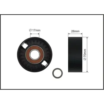 Napínací kladka, žebrovaný klínový řemen, 11-90 SC