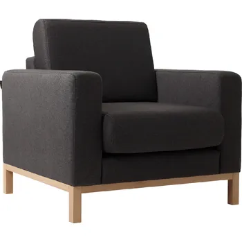 Křeslo Nordic Design Antracitově šedé látkové křeslo Skandi