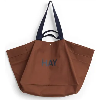 HAY DESIGN Plátěná taška Weekend L"Milk Chocolate" HAY
