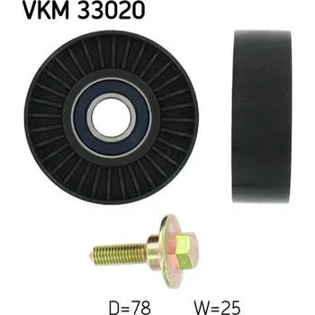 Vratna/vodici kladka, klinovy zebrovy remen, VKM 33020