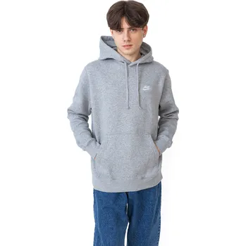 Pánská mikina Mikina S Kapucí Nike SB Sportswear Club Fleece Gray - XL