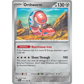 Karetní hra Orthworm 151/193 - Paldea Evolved Typ karty: Reverse Holo