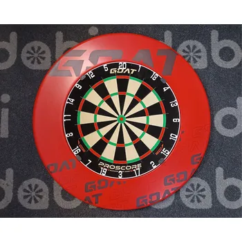Terč na šipky Goat set DOUBLE - terč Proscore + okruží Red 023