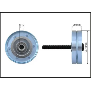 Vratna/vodici kladka, klinovy zebrovy remen, 252-53